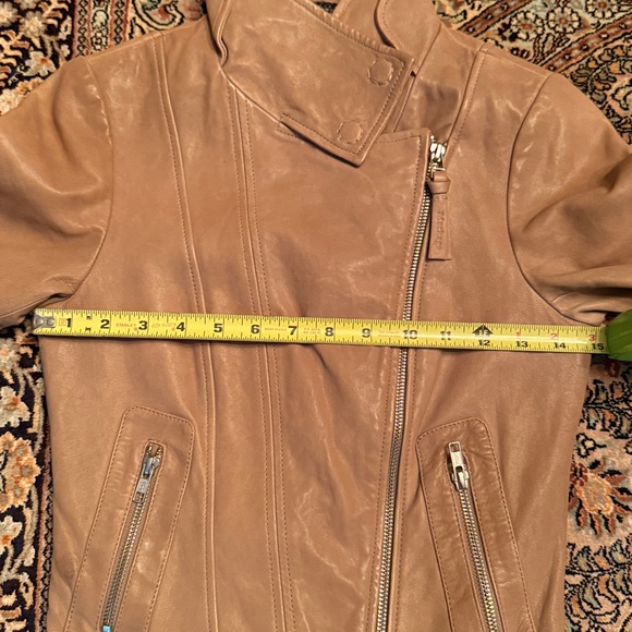 Mackage Tan Leather Women's Jacket (XXS) - Picture 8 of 9